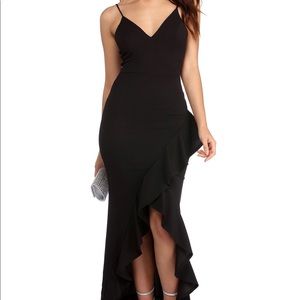 Long formal black dress
